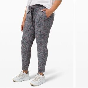 lululemon athletica “Ready to Rulu” Neon Tweed Jacquard Joggers, size 6